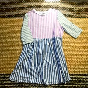 ADORABLE Striped Baby Doll Dress